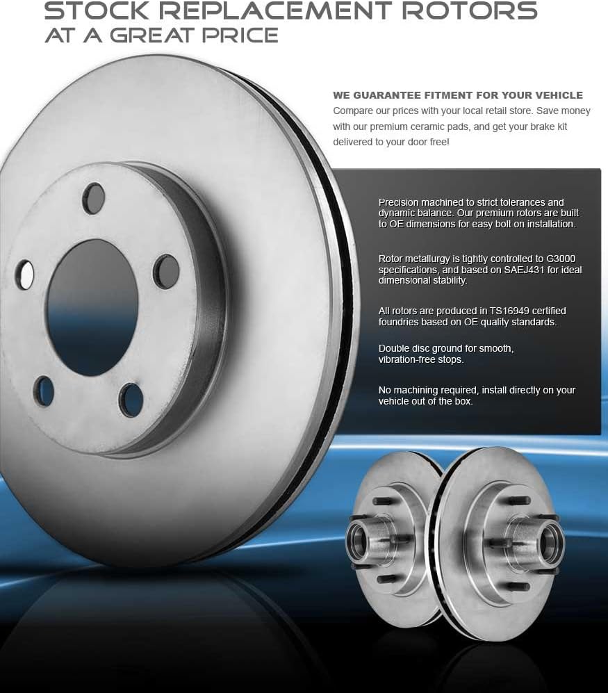 305 mm Brake Disc Rotors + Metallic Brake Pads M28134