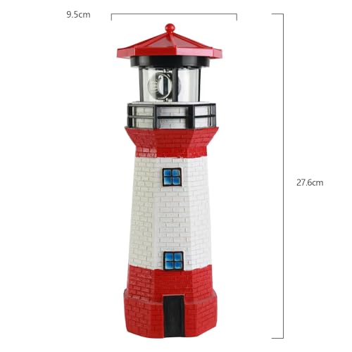 Rotating LED Solar Lighthouse P595