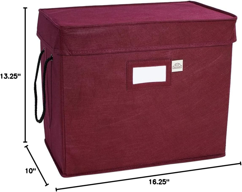 Christmas Ornament Storage Box with Adjustable Dividers, 4 Removable Trays Y52092