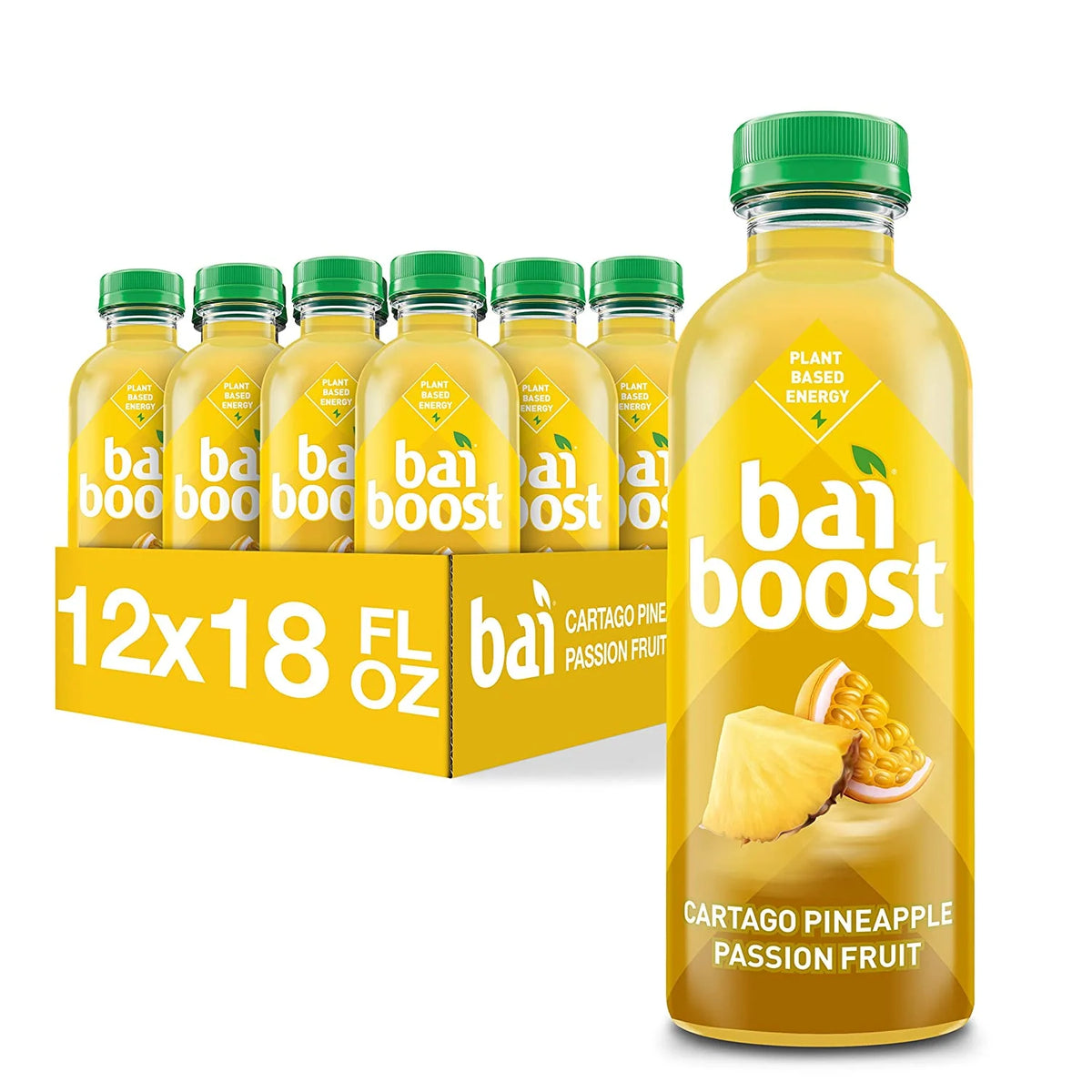 Pineapple Passionfruit Antioxidant Infused Beverage, 18 Fl Oz Bottle (Pack of 12) I4620