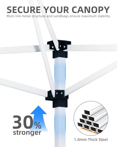 Black Pop Up Canopy with Portable Roller Bag B11896