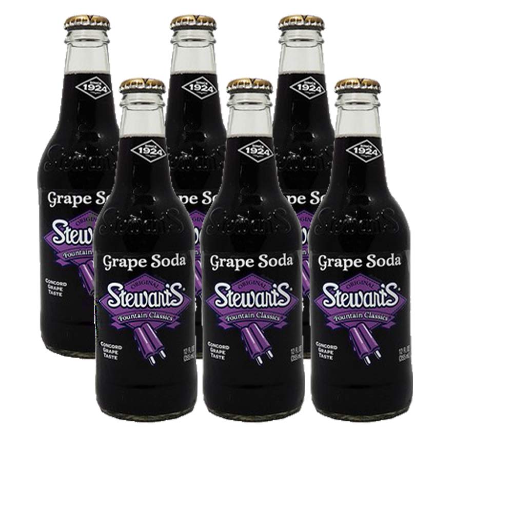 12 oz Glass Bottle Grape Soda (6 Pack) Y5919
