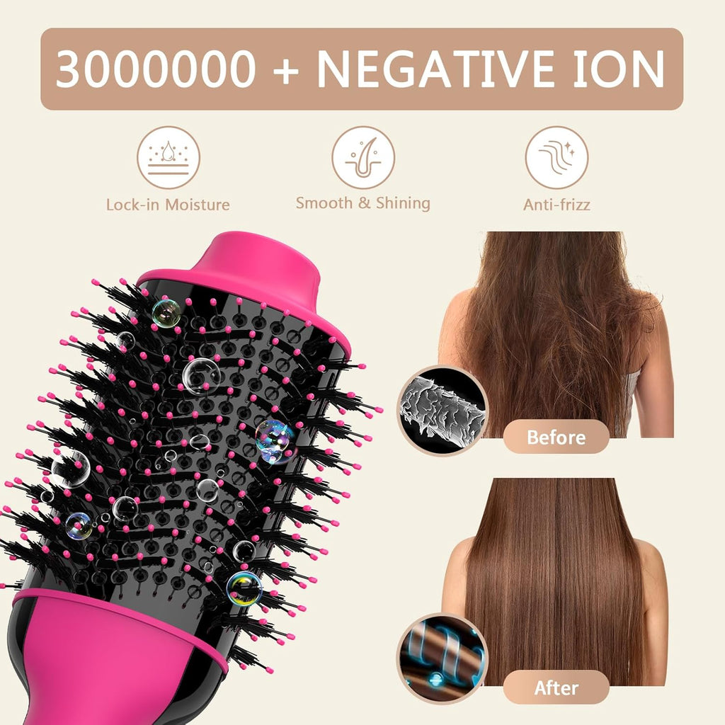 4 in 1 Hot Air Brush with Ceramic Titanium Barrel D46459