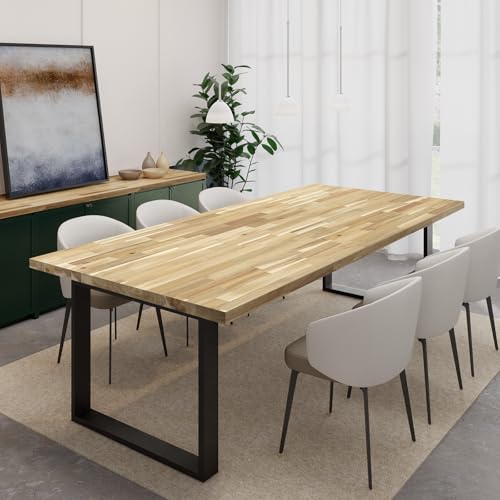 4ft L x 30in Unfinished Solid Acacia Butcher Block Table Top I349322