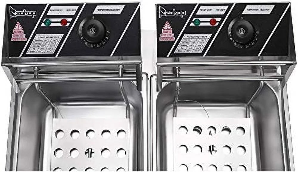 12L Electric Dual Deep Fryer K85829