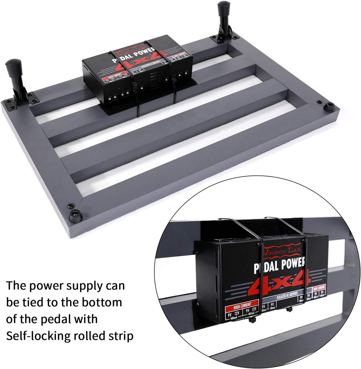 Aluminum Alloy Guitar Pedal Board with Carry Case O201