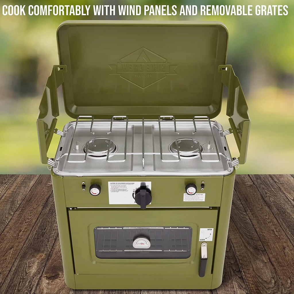 2 Burner Portable Propane Camping Stove with Carry Bag H60765