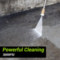3000PSI 2.5GPM Portable Electric Pressure Washer with 4 Nozzles Foam Cannon O979826