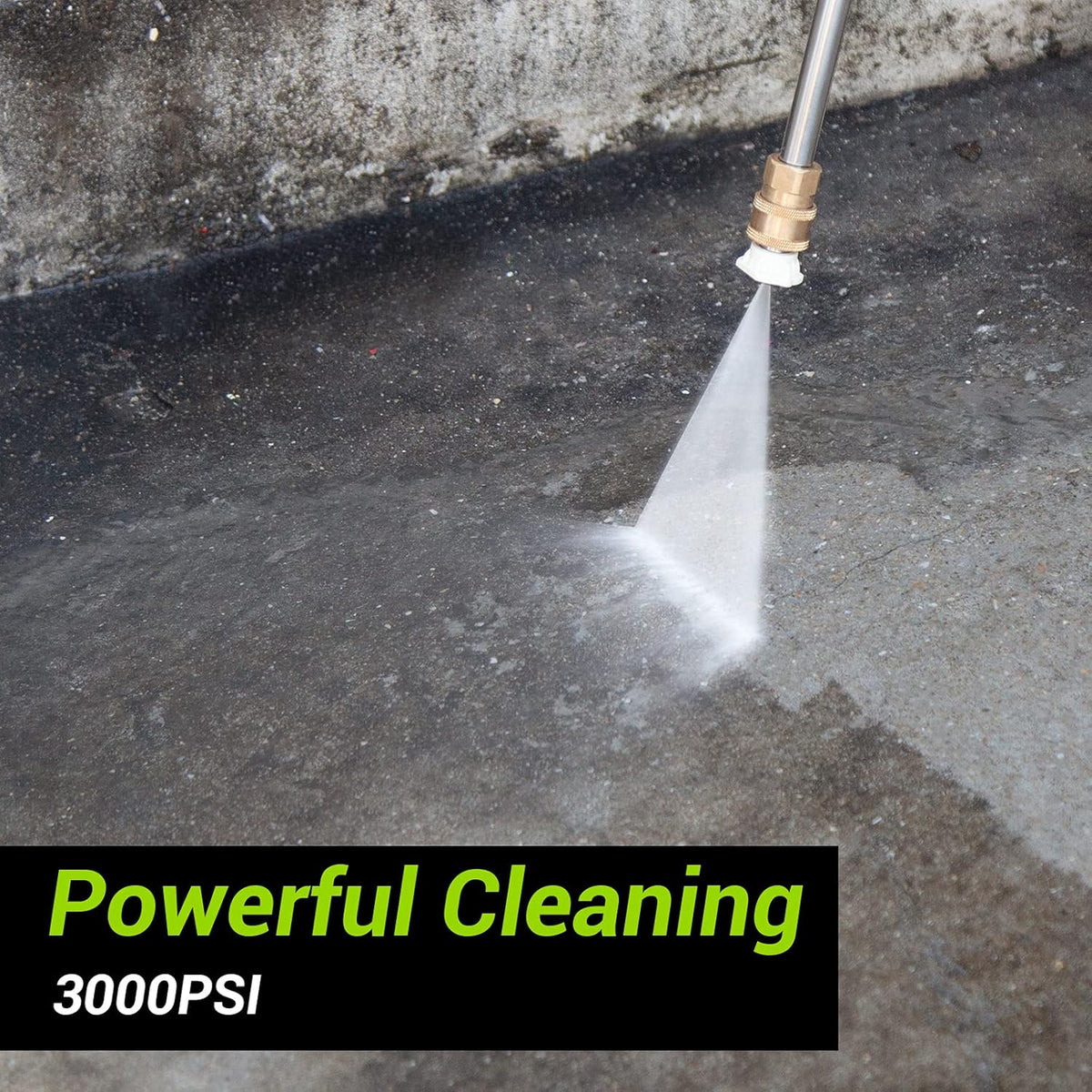 3000PSI 2.5GPM Portable Electric Pressure Washer with 4 Nozzles Foam Cannon O979826