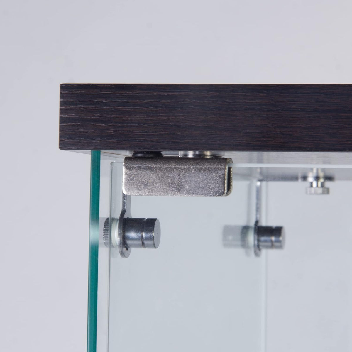 Black Two Door Glass Display Cabinet with 4 Shelves V68043