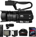 4K HD Auto Focus Camcorder 48MP 60FPS 30X Digital Zoom Camera with Handheld Stabilizer T389320