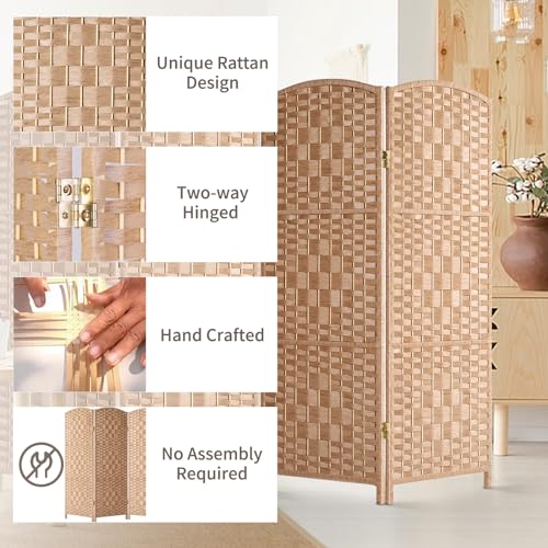 3 Panel Dark Mocha Folding Privacy Screen W113392