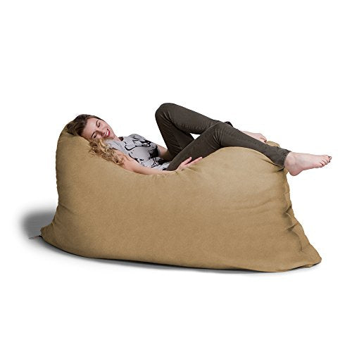 Chocolate Bean Bag Floor Pillow and Lounger C341767