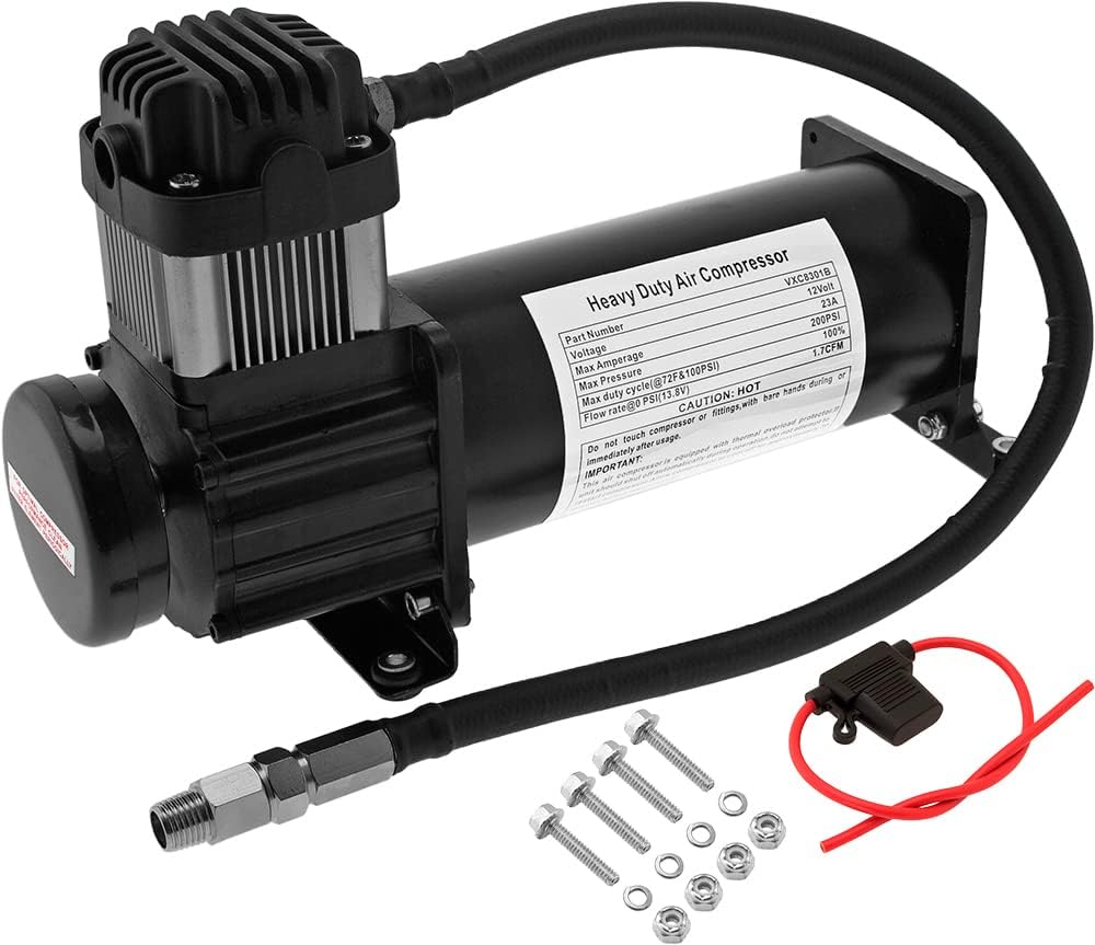 Heavy Duty Onboard Air Compressor 200 PSI 12v V2923