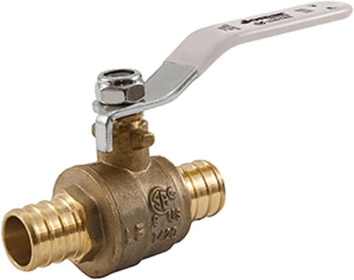 1/2" PEX Brass Ball Valve, Lead Free, Pack of 10 C7368