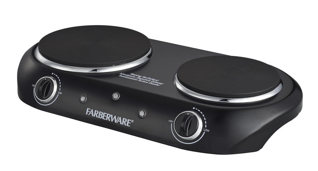 Black Double Burner Electric Cooktop S95661