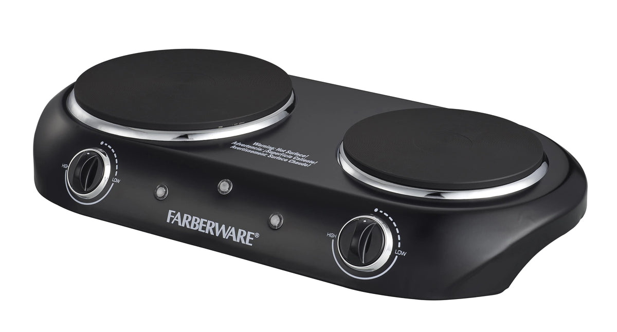 Black Double Burner Electric Cooktop S95661
