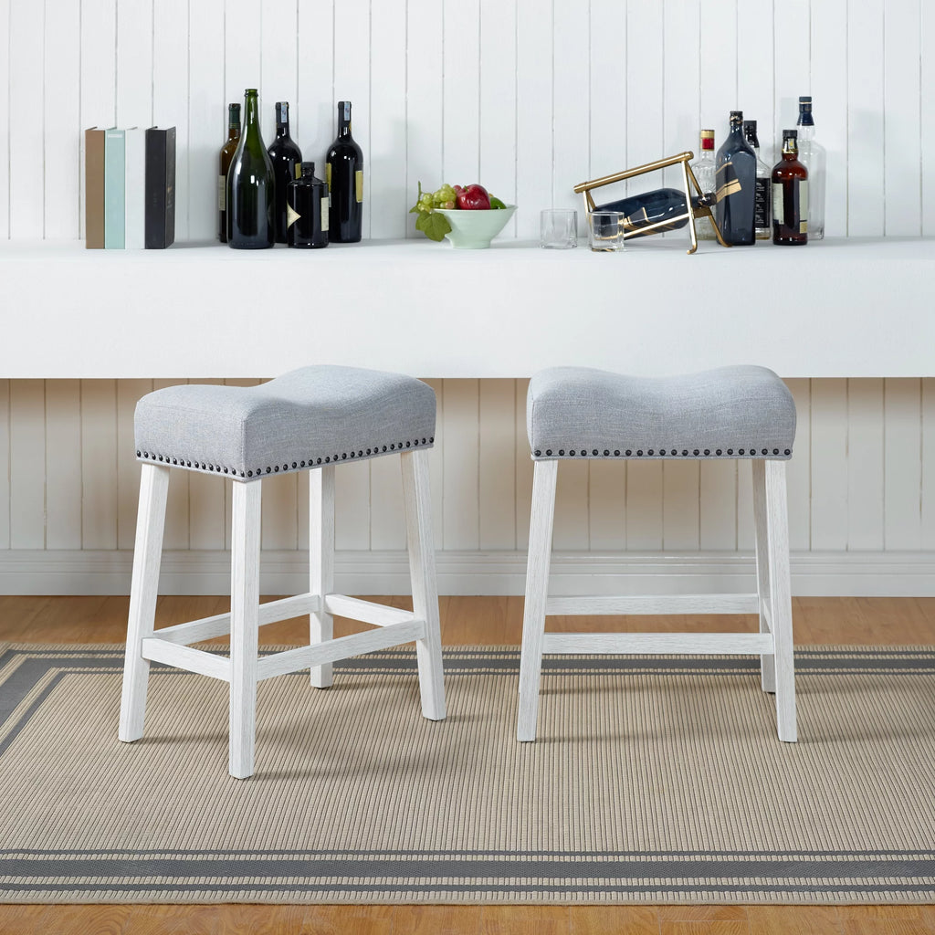 Upholstered Counter Height Stools Set of 2 K919973