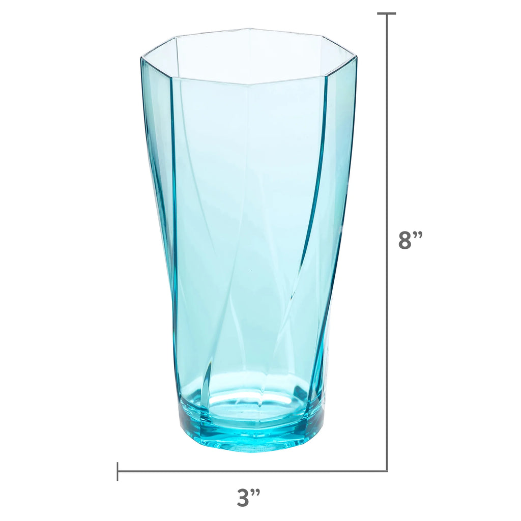 24-Ounce Assorted Plastic Tumblers, Set of 10 Cups X8965