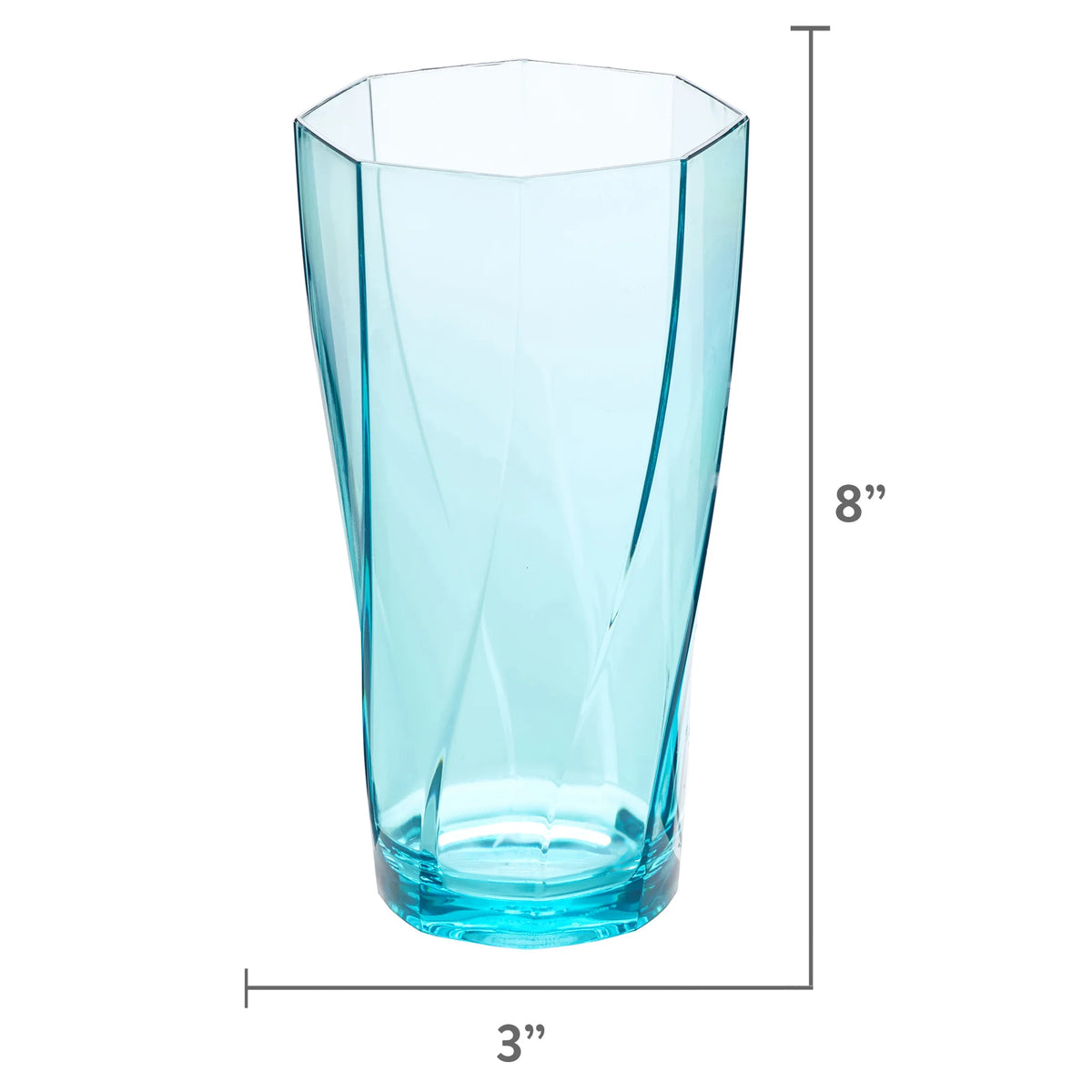 24-Ounce Assorted Plastic Tumblers, Set of 10 Cups X8965
