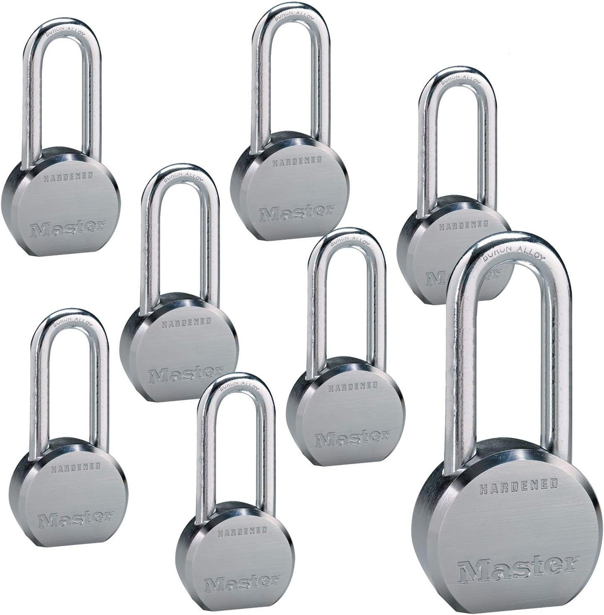 8 High Security Pro Series Keyed Alike Padlocks with BumpStop Technology X2438