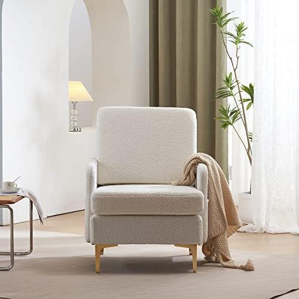 Dark Gray Fabric Accent Chair with Metal Legs E431