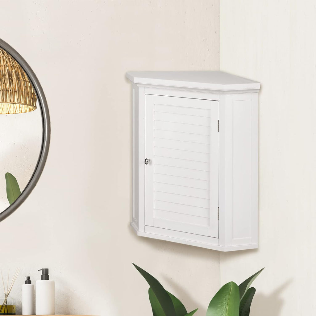 White Bathroom Cabinet F392