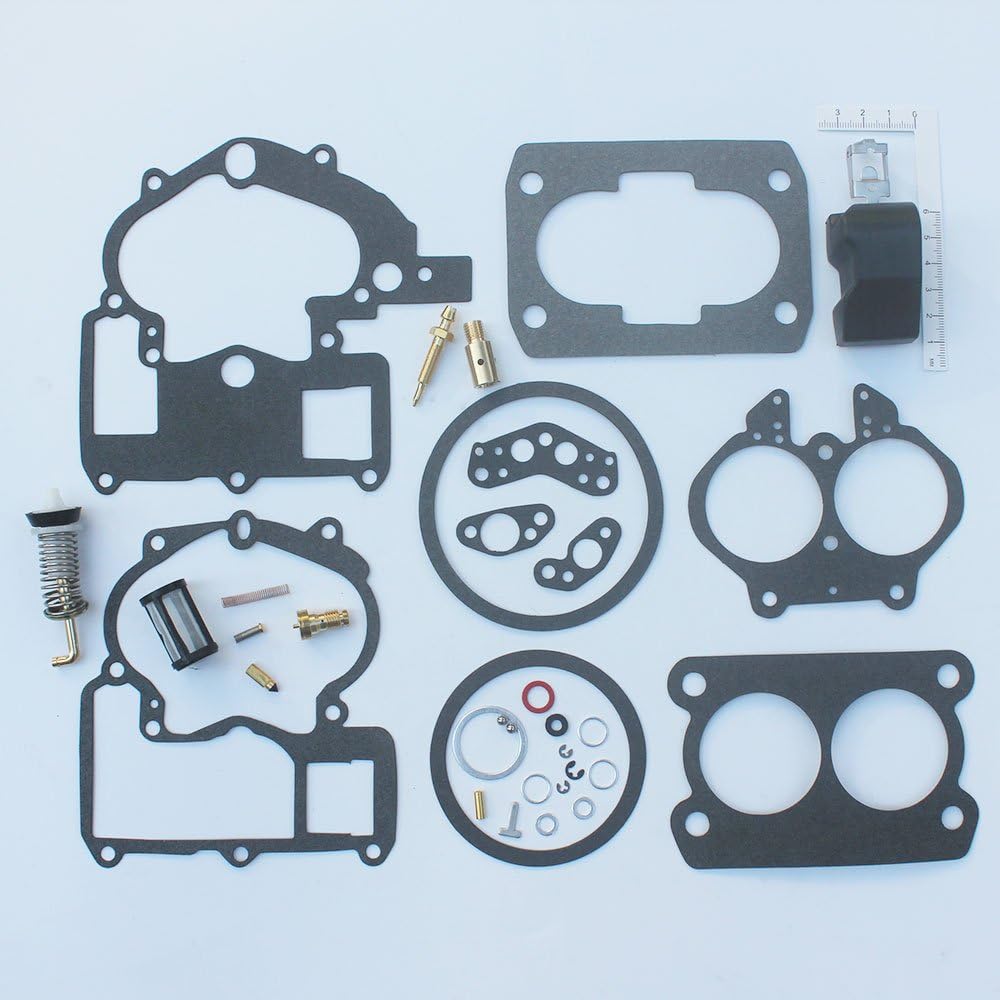 Carburetor Repair Rebuild Kit for 2 Barrel Rochester Carburetor with Float C581