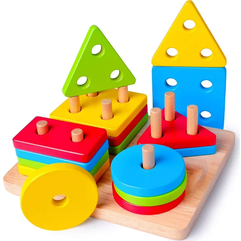 Wooden Educational Shape Sorter Puzzles Z608958