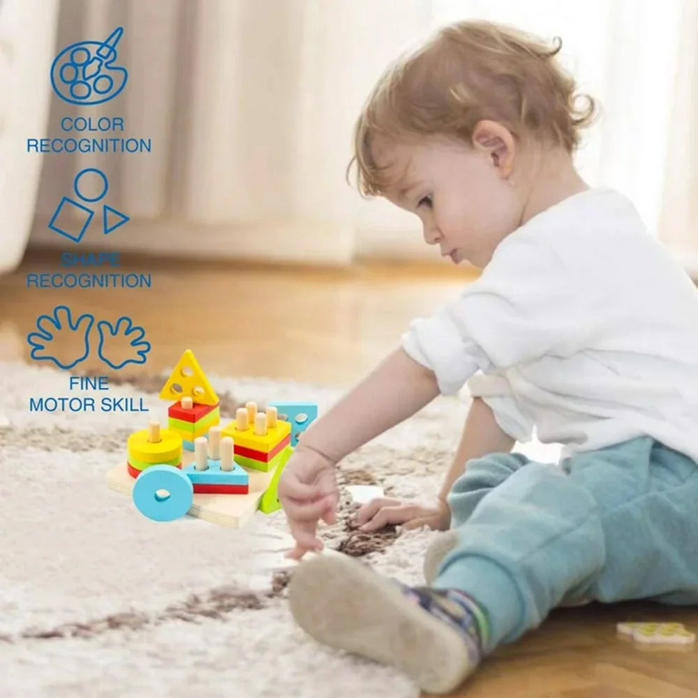Wooden Educational Shape Sorter Puzzles Z608958