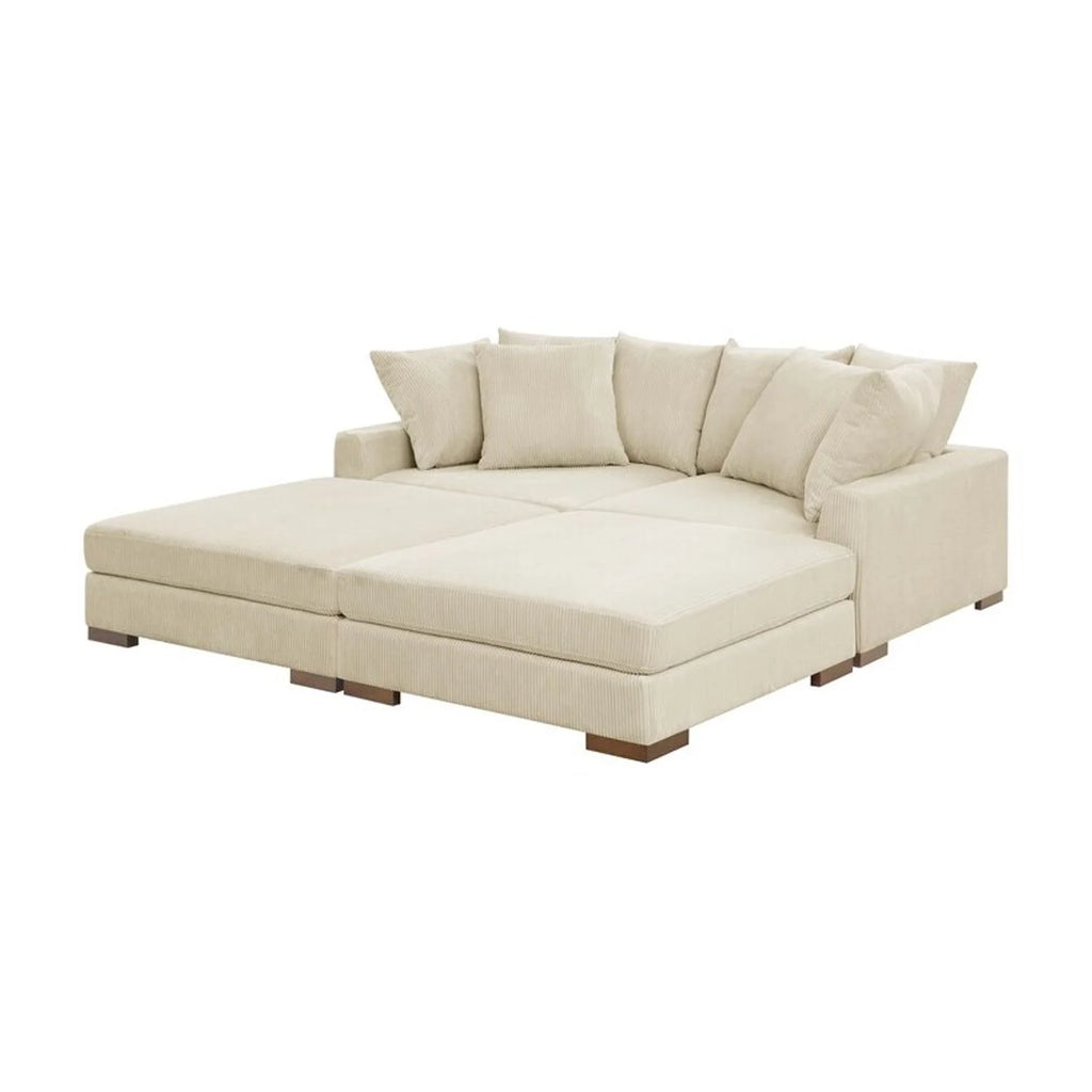 Corduroy Upholstered Sectional C989
