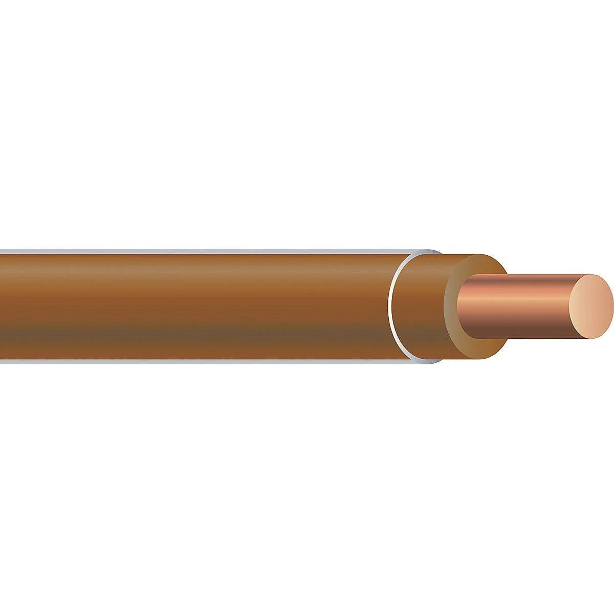 THHN Building Wire, 14 AWG, Brown, 2500ft D15006