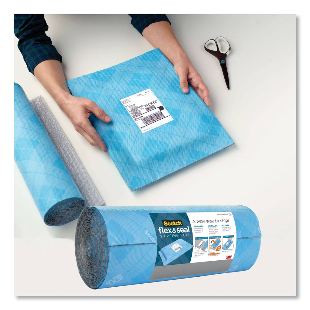 Blue/Gray Flex and Seal Shipping Roll O61084