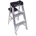 3 ft Aluminum Stepladder, 300 lb Capacity V2215