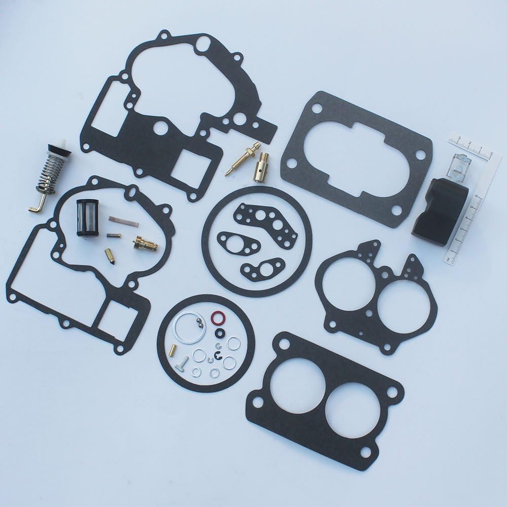 Carburetor Repair Rebuild Kit for 2 Barrel Rochester Carburetor with Float C581