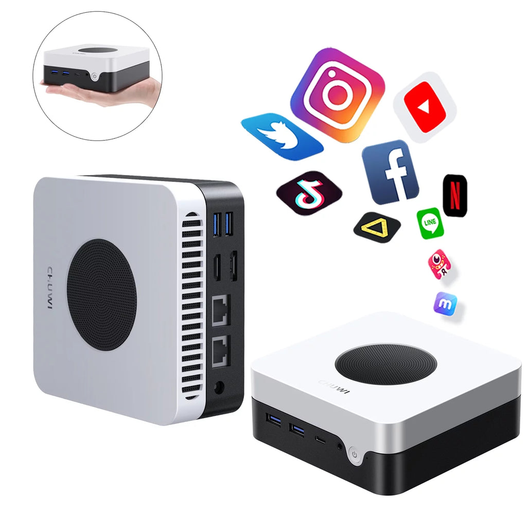 Mini PC 512GB SSD 12GB RAM Intel N100 Windows 11 G859