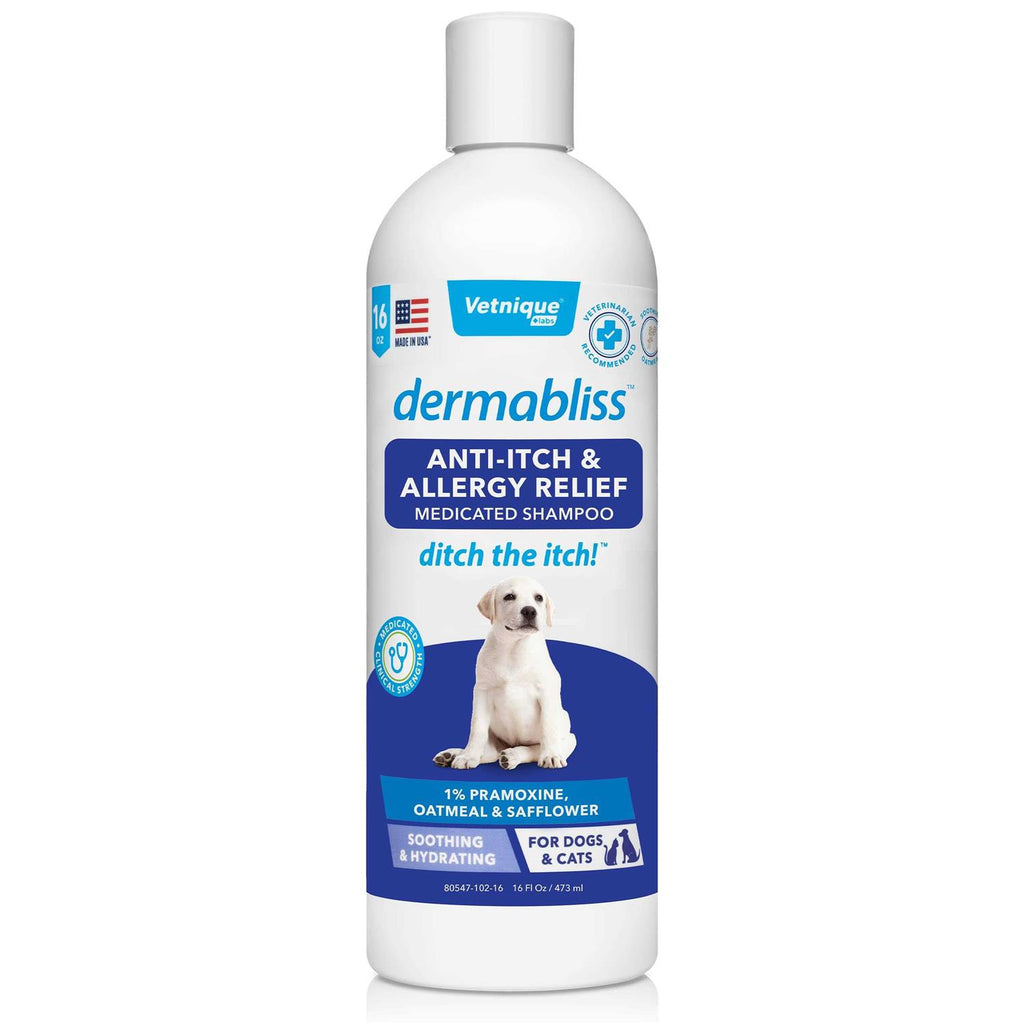 Anti-Itch & Allergy Relief Medicated Shampoo 16oz U4450