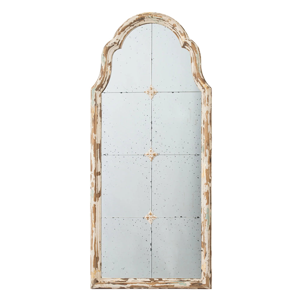 Antique Wooden Framed Wall Mirror I230197