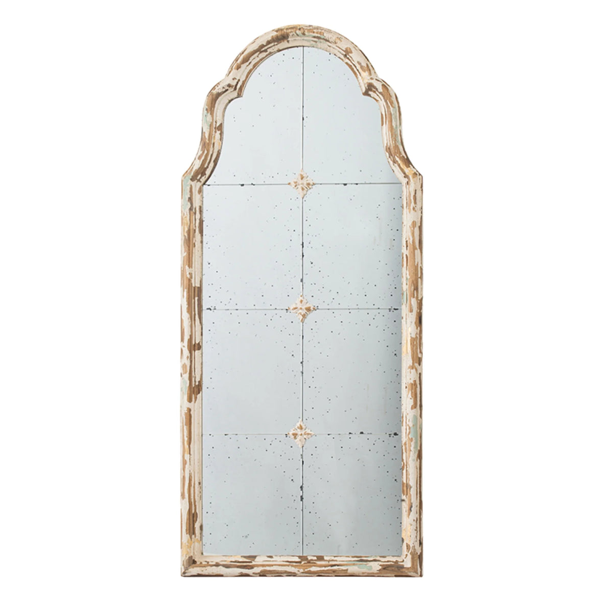 Antique Wooden Framed Wall Mirror I230197