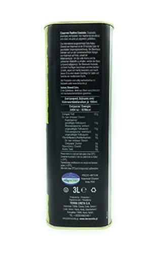 100% Pure Greek Olive Oil 3Ltr Tin E6114