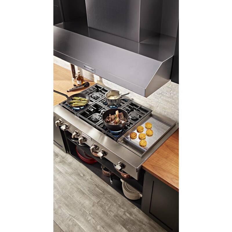 Gas Commercial Cooktop with 6-Burners in Stainless Steel H81695