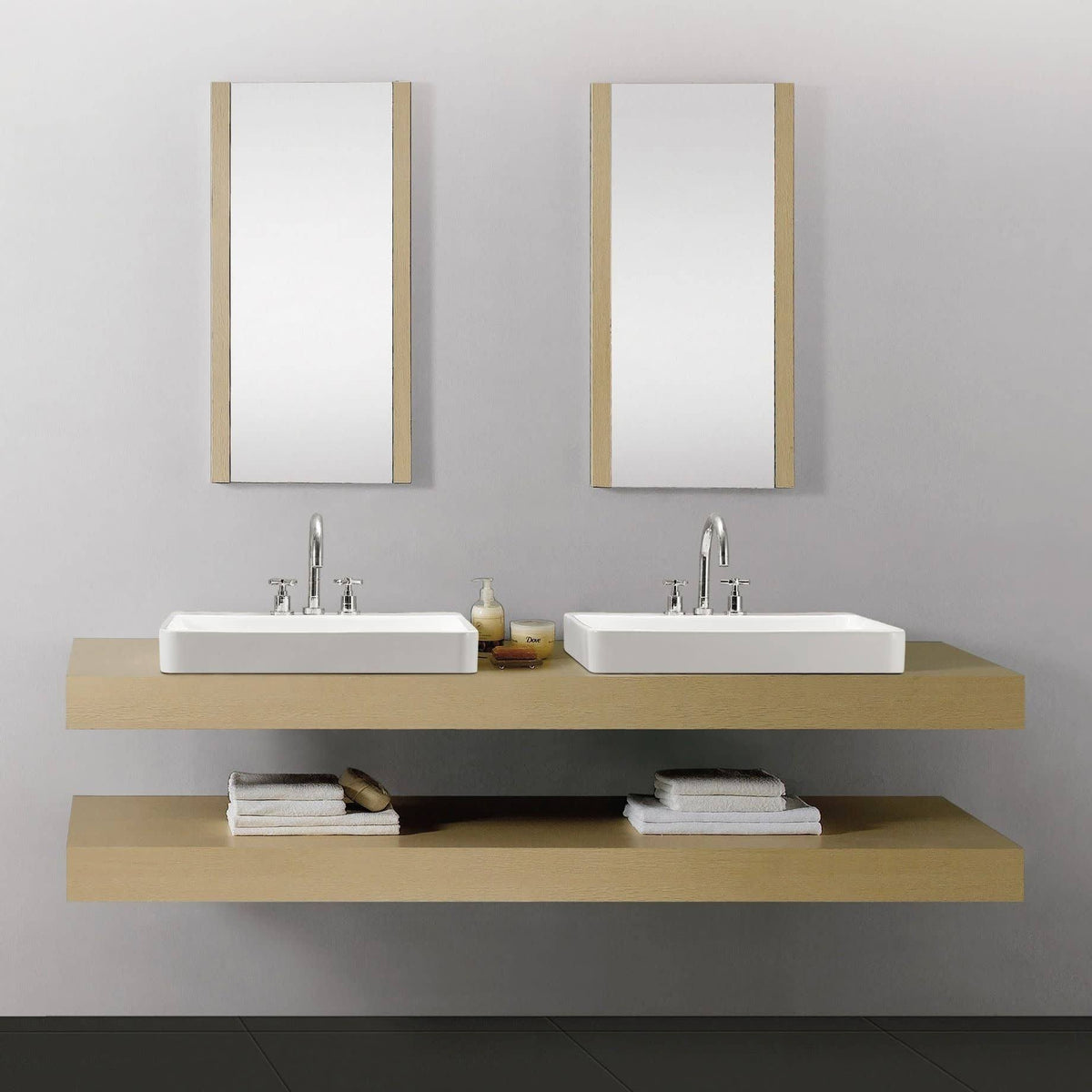 Rectangular Vessel Sink (White) V92654