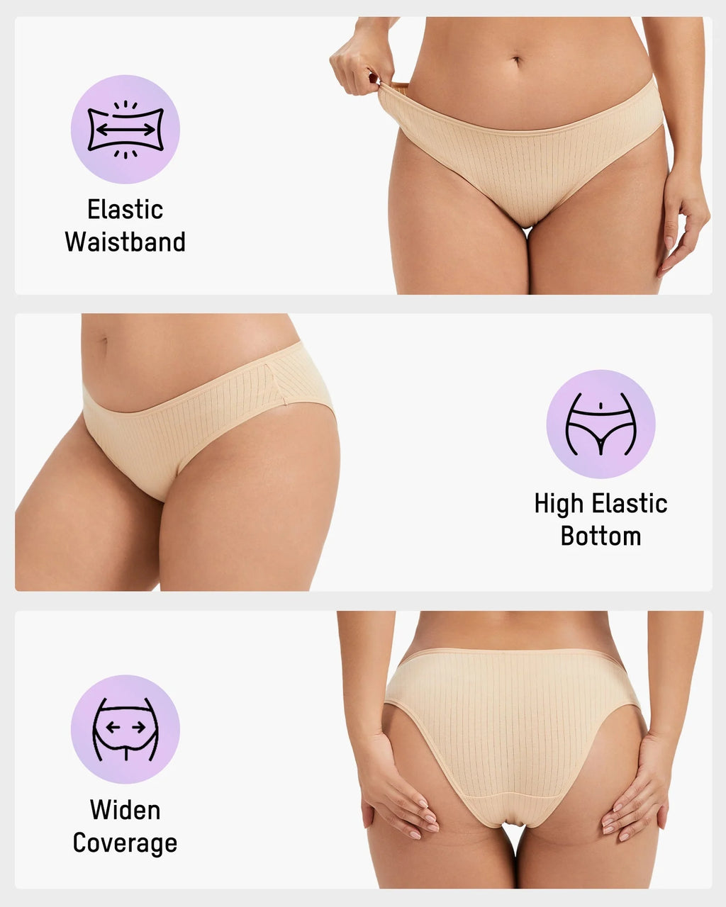 Cotton Low-Waist Briefs 4 Pack R455