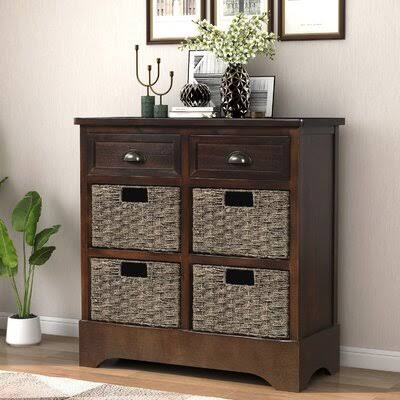 6 Drawer Accent Chest Dark Brown B8701