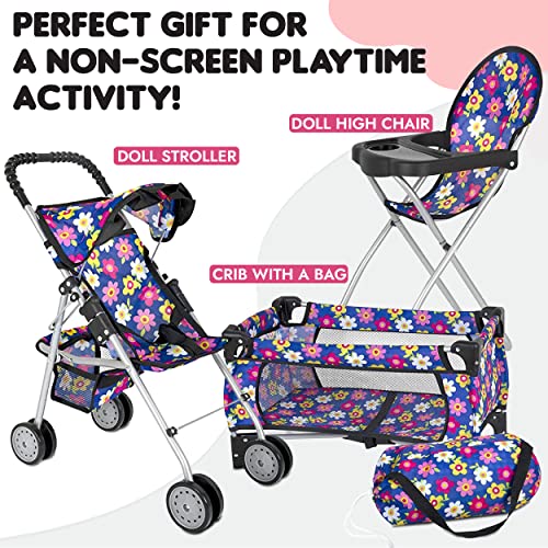 Doll 3 Piece Play Set Baby Doll Accessories I816