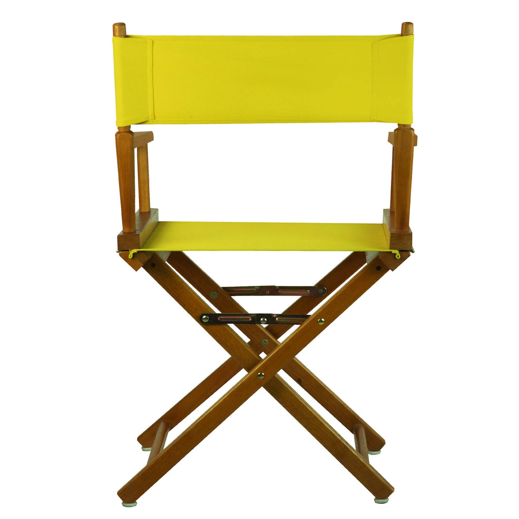 Honey Oak Frame Gold Canvas Director's Chair X14003