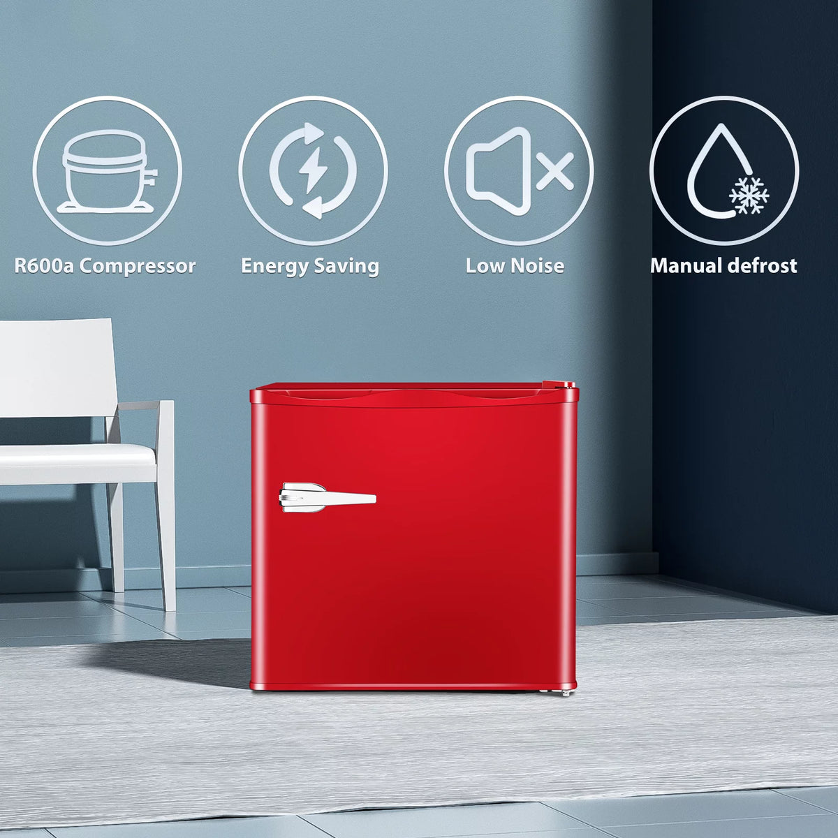 Mini Upright Freezer 1.2Cu.ft Red Y114507