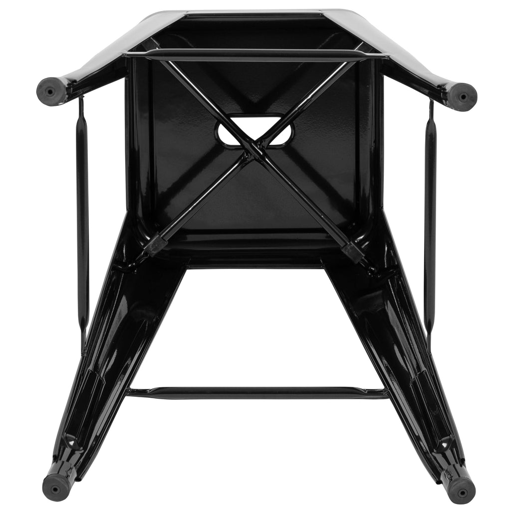 4 Pack 30x22 High Metal Stackable Bar Stool E626