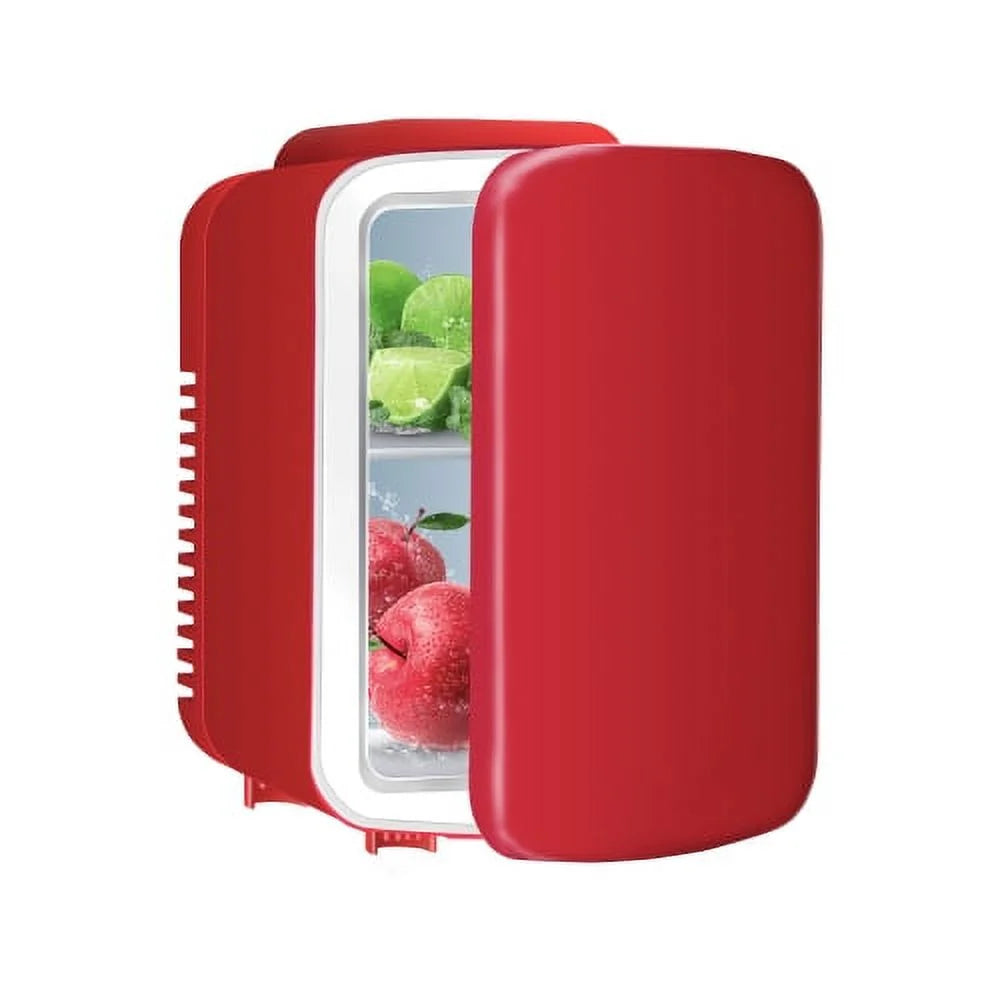 Portable Mini Fridge Cooler and Warmer 4L Red U6615
