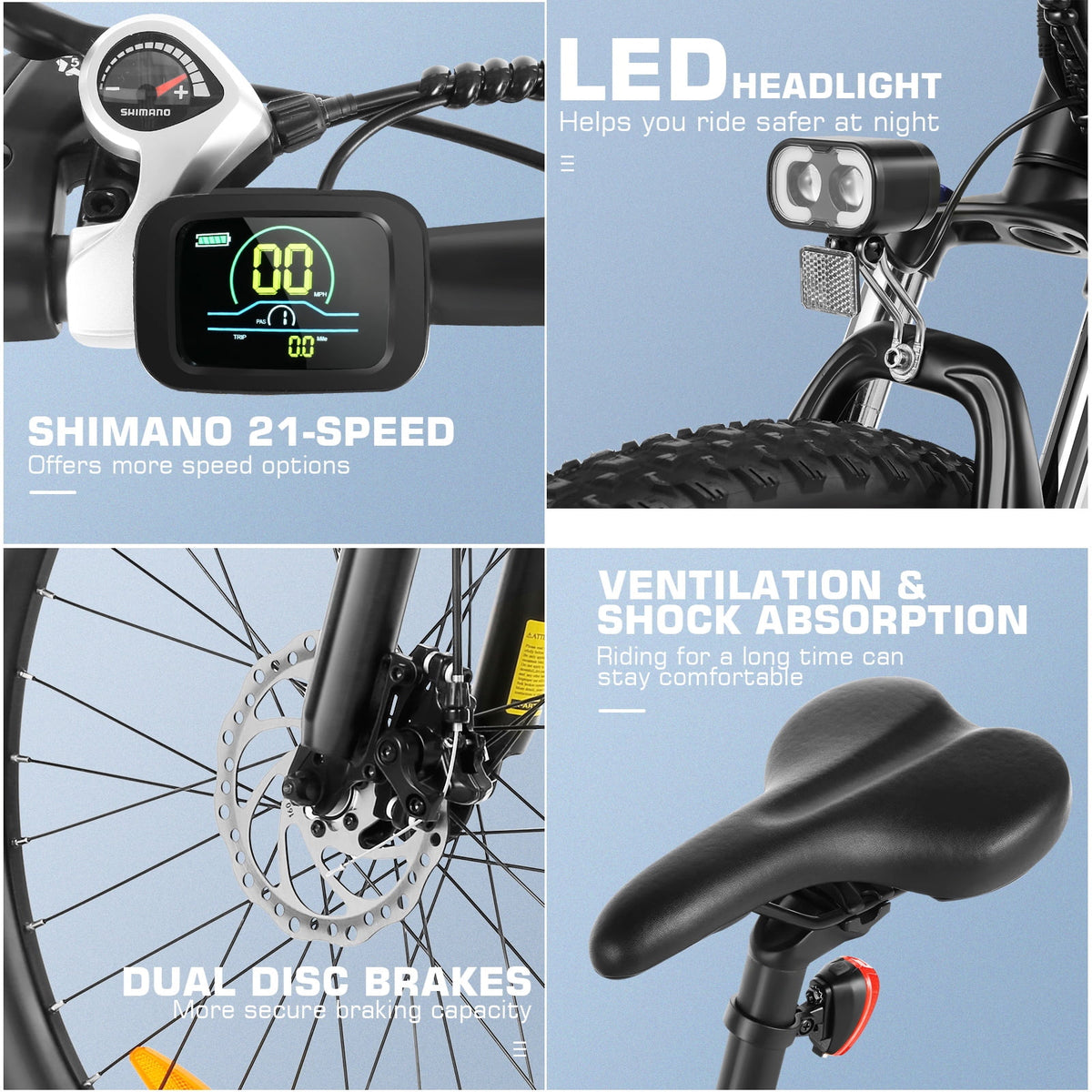 500W 26" Electric Bike Y163